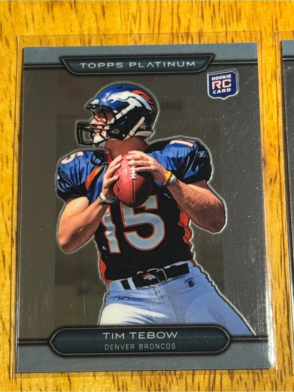 Tim Tebow Rookie Cards Topps Platinum (lot of 2)